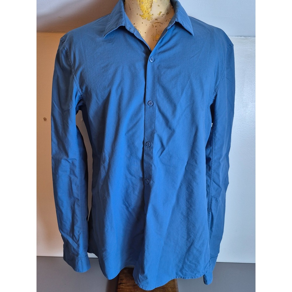 Lululemon Mens Stretch Performance Button-Up Shirt Blue Large